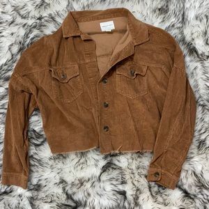 Corduroy, loose, cropped sweater